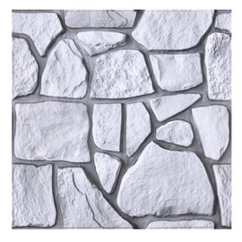 Commomy 10 Pcs 3D Stone Wall Panels Peel and Stick - 11.8" x 11.8" Faux Stone Wall Panel 3D Brick Wallpaper Peel and Stick Self-Adhesive Tiles for Kitchen, Bedroom, Living Room, TV Background, RV