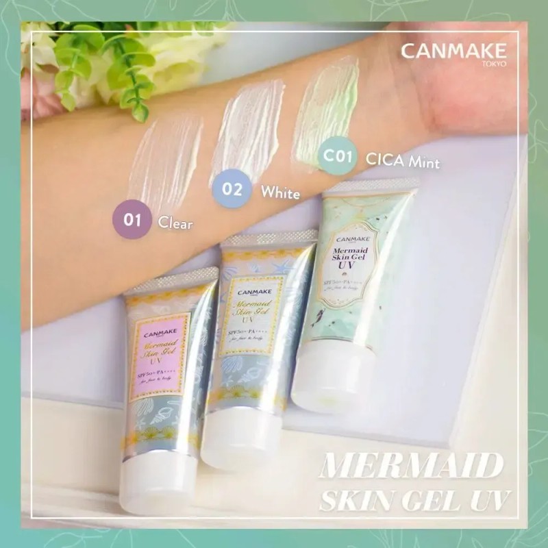 Bloqueador Canmake Mermaid Skin Gel Uv C02 White
