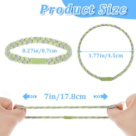 Bracelet Hair Ties for Women, 12 Pcs Elastic Hair Tie Bracelets for Women, Men, Girls All Hairstyle (6 Colors)