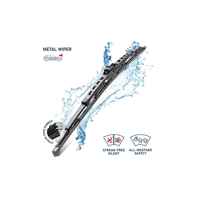 Hella 9XW398114018 Limpiaparabrisas Estándar 18 Pulgadas Paquete de 2 Multi