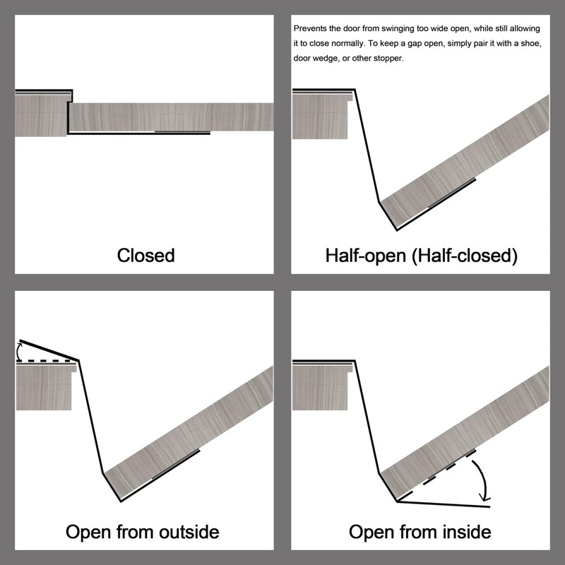 Double-Sided Door Lock (4 Pack) - Two-Way Release Adjustable Strap-Tools