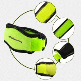 Feel Recovery Pack of 2 Elbow Bandages for Men & Women - Epicondylitis Brace with Compression Pad - Elbow Band for Tennis Elbow, Golfer's Elbow & Weightlifting (Green)