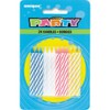 Bright Multicolor Spiral Birthday Candles - 24 Count, 2.5'' -