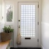 Windimiley Window Privacy Film Frosted Glass Static Cling Black Lattice
