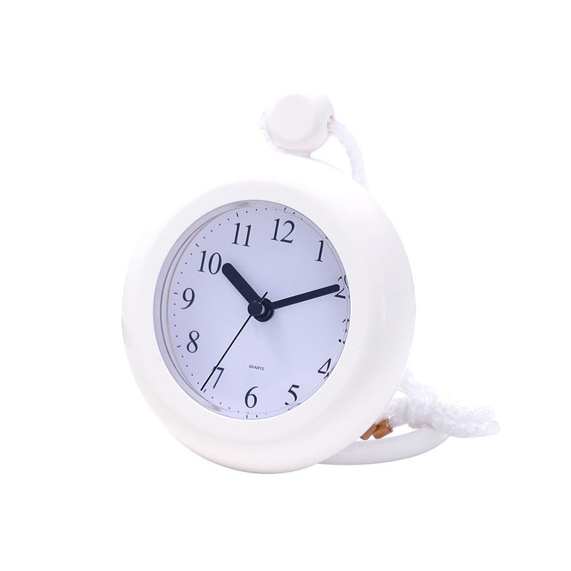 AMIUKON Bathroom Clock, Waterproof Clock, Wall Clock, Waterproof, Silent, Includes