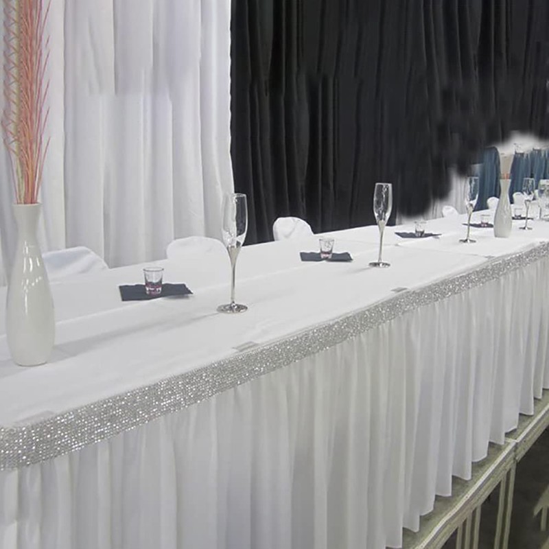JIHUOO 12 Pcs Plastic Table Skirting Clips Table Skirt Clips