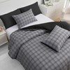 Grace Double Duvet Set - Brushed Microfiber Duvet Cover (200