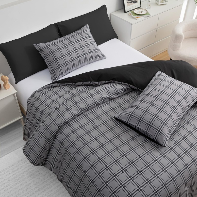 Grace Double Duvet Set - Brushed Microfiber Duvet Cover (200