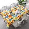 Floral Tablecloth, Flowers Table Cloth for Spring Summer Fall Autumn,