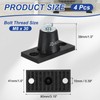 PATIKIL Rubber Vibration Isolator Mounting Bracket 40kg / 88lb Load