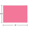 Creative Converting Bright Disposable Paper Placemats, Candy Pink
