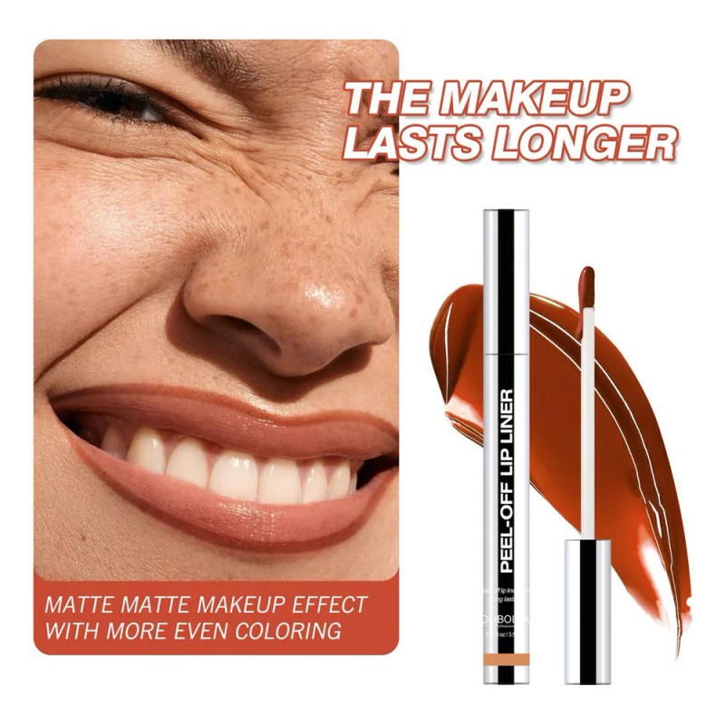 Lápiz Labial 3d Despegable - Mate Para Maquillaje Color 2pz