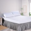 AzulHome Bed Skirts Dust Ruffle for King/California King Size Bed,