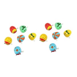 Gadpiparty 12pcs Clockwork Beetle Wind-up Toys Fun Cartoon Animal Chain Tipping Toys for Boys and Girls Safe Engaging Playtime Random Patterns for Imaginative Development