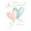 Piccadilly Greetings Anniversary Card, On Your Anniversary With Love -