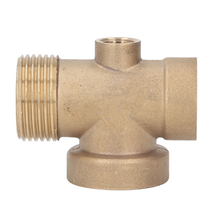 4 Ways Water Hose Splitter Brass G1in Pipe Adapter Connector
