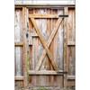 Heavy Duty Gate Hinges, Black Door Hinge with Screws, Adjustable