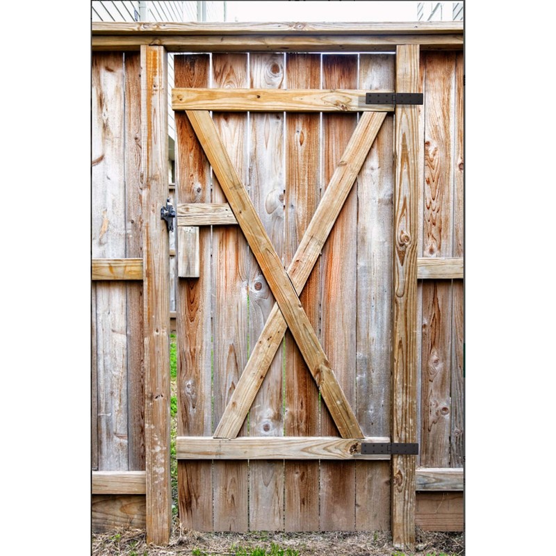 Heavy Duty Gate Hinges, Black Door Hinge with Screws, Adjustable
