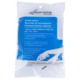Saint-Gobain ADFORS FSP8522 100' Spline, 140 in X 100 ft, Black