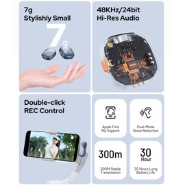 GODOX Cube-SC Kit 2 2.4G Wireless Lavalier Microphone, 984ft/300m Range, Noise Cancellation, Microphone for Streaming Video Recording for iPhone15 and Android USB C (2 Transmitter and 1 Receiver)