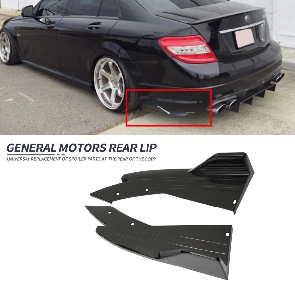 Car Rear Bumper Diffuser Splitter with Shark Fin Shape Side