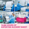 FACEMADE 100 Count (2 Packs) Disposable Face Towels, Ultra Thick