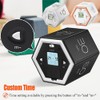 CIADAZ Hexagon Digital Clock Timer Magnetic Cubes Timer Kitchen Hexagon