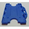 Customcard Double Sided Open Faced ID Card Holder - Blue,