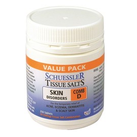 Martin & Pleasance Schuessler Tissue Salts Comb D Skin Disorders Tab X 250