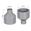 sourcing map PVC DWV Reducing Coupling Schedule 40 Gray 20mm