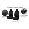 AUTO HIGH Car Seat Covers, Black-Full Set Car Seat Protector