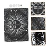 Ciieeo Simple Sun Pattern Wall Tapestry Hanging Decor for Living