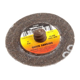 Forney 71743 Mini-Sanding Disc, Quick Change, 36-Grit, 2-Inch