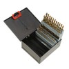 Twist Drill Bits Set, 60 Piece 1#-60# Titanium Nitride Coated