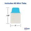 Avery Mini Ultra Tabs, 1" x 1.5", 2-Side Writable, Assorted