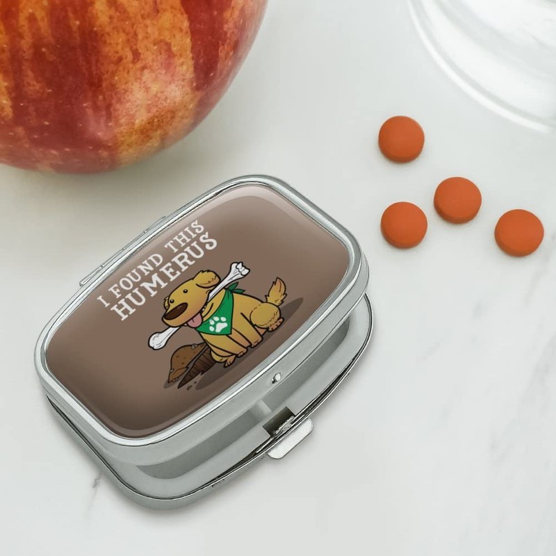 I Found This Humerus Bone Dog Humorous Rectangle Pill Case