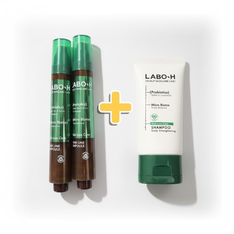 LaboH Hairline Ampoule Scalp Ampoule 15ml x 2 + Shampoo