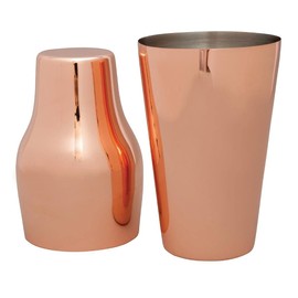Copper Cocktail Shaker 600ml 220x91mm Drink Bar Mixer Restaurant Commercial