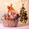 12pcs Large Cellophane Bags for Hampers with 12pcs Pull Bows,23.6