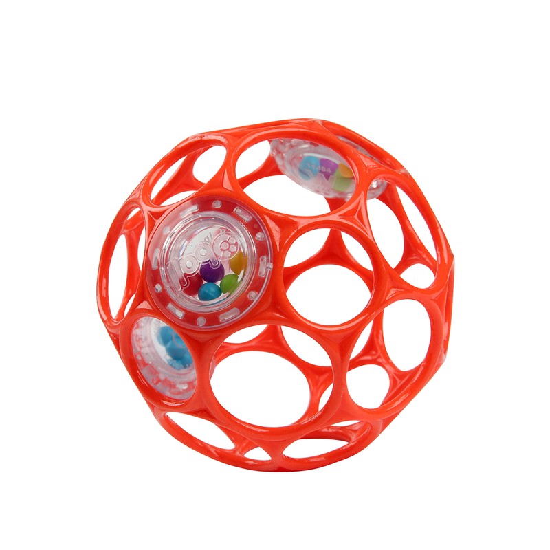 O'ball オーボール オーリンク (レッド) オーボールラトル (レッド) セット 外出 持ち運び (AM-11487R)