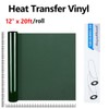 guangyintong Dark Green Heat Transfer Vinyl HTV Rolls, 12" x