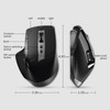 Bluetooth Mouse, RAPOO MT750 Wireless Mouse Multi-Device (Multi-Mode:BT 5.0/4.0/3.0+2.4Ghz) Laser