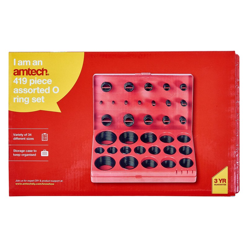 Amtech S5190 419 Piece Assorted O Ring Set
