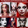 DE'LANCI Gothic Black White Red Foundation, Full Coverage, Long-Lasting, Natural,