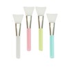 4pcs Soft Silicone Face Mask Applicators, Flexible Hairless Brushes for