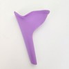 Portable female urine funnel urinal purple 12ea