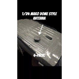 Handmade 1/24 MAKO DOME STYLE POLICE FIRE EMS ANTENNA CUSTOM BUILD DIECAST 4-PACK