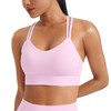 CRZ YOGA Softness Mold Womens Butterluxe Strappy Longline Sports Bra