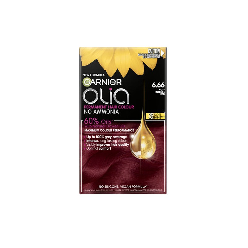 Garnier Olia 6.66 Very Intense Red No Ammonia Permanent Hair
