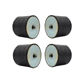 Rubbergiant Rubber mounts M10-50mm x 50mm Anti vibration rubber mount I Rubber Isolator Mounts Shock Absorber I Rubber bobbin mounts (M10 Thread - 50mm D x 50mm D)